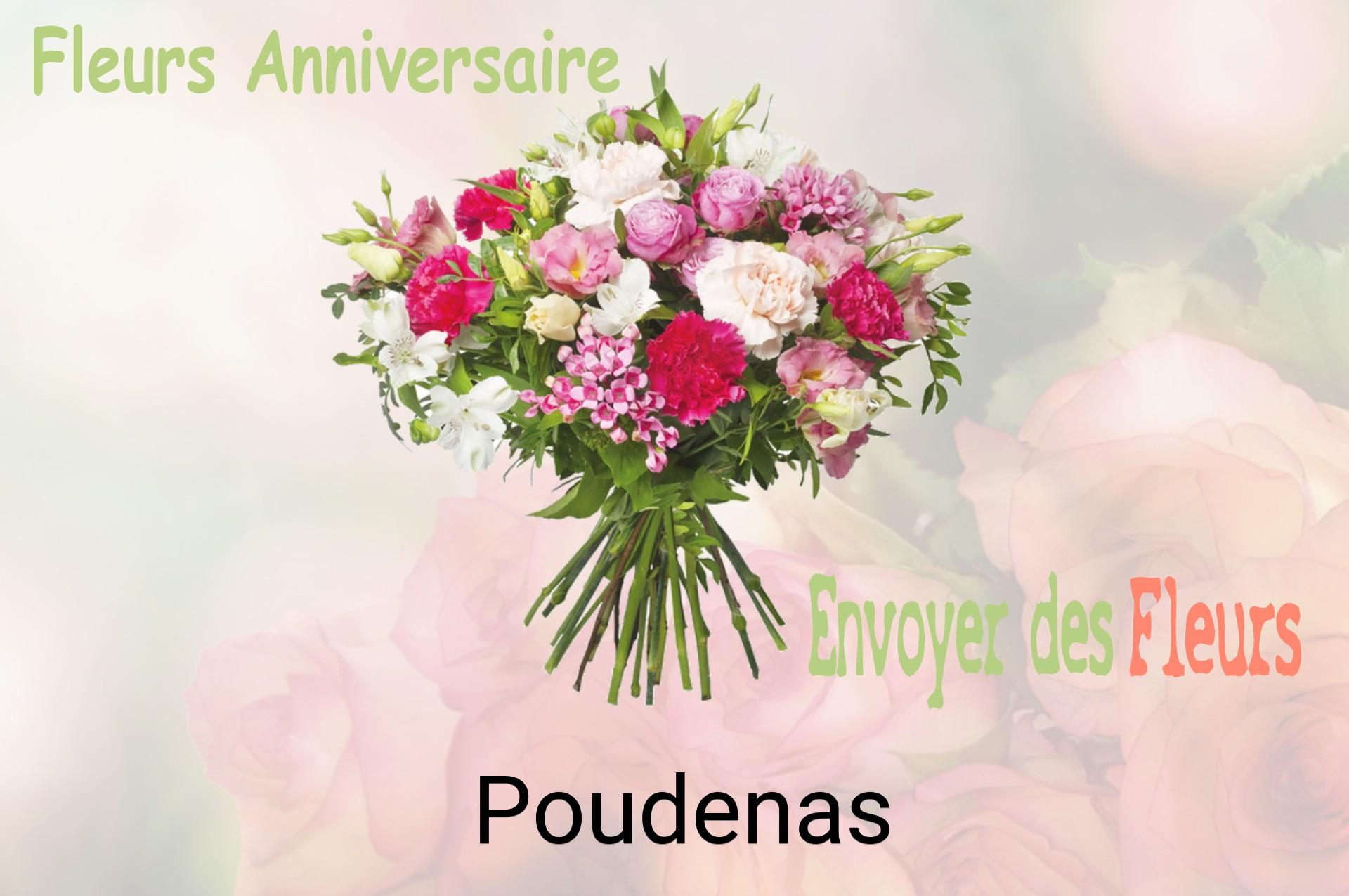 Bouquet de fleurs d’anniversaire livré à Poudenas